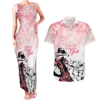 Kentucky Horse Racing Couples Matching Tank Maxi Dress and Hawaiian Shirt Derby Girls Pink Out LT7 - Wonder Print Shop