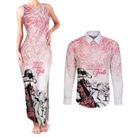 Kentucky Horse Racing Couples Matching Tank Maxi Dress and Long Sleeve Button Shirt Derby Girls Pink Out LT7 - Wonder Print Shop