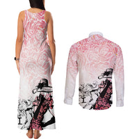 Kentucky Horse Racing Couples Matching Tank Maxi Dress and Long Sleeve Button Shirt Derby Girls Pink Out LT7 - Wonder Print Shop