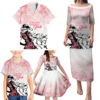 Kentucky Horse Racing Family Matching Puletasi and Hawaiian Shirt Derby Girls Pink Out - Wonder Print Shop