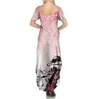 Kentucky Horse Racing Family Matching Summer Maxi Dress and Hawaiian Shirt Derby Girls Pink Out - Wonder Print Shop