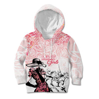 Kentucky Horse Racing Kid Hoodie Derby Girls Pink Out - Wonder Print Shop