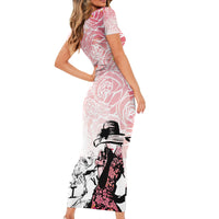 Kentucky Horse Racing Short Sleeve Bodycon Dress Derby Girls Pink Out - Wonder Print Shop