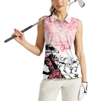Kentucky Horse Racing Women Sleeveless Polo Shirt Derby Girls Pink Out - Wonder Print Shop