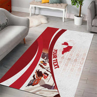 Personalized Greenland Area Rug Tupilaks Inspired