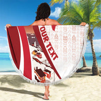 Personalized Greenland Beach Blanket Tupilaks Inspired