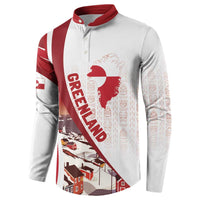 Personalized Greenland Button Sweatshirt Tupilaks Inspired