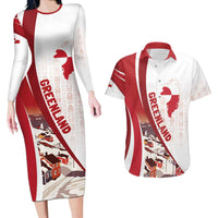 Personalized Greenland Couples Matching Long Sleeve Bodycon Dress and Hawaiian Shirt Tupilaks Inspired