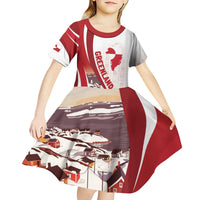 Personalized Greenland Kid Short Sleeve Dress Tupilaks Inspired