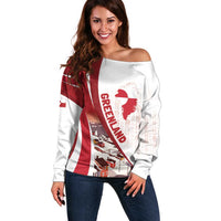 Personalized Greenland Off Shoulder Sweater Tupilaks Inspired