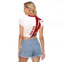 Personalized Greenland Raglan Cropped T Shirt Tupilaks Inspired