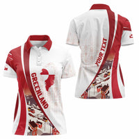 Personalized Greenland Women Polo Shirt Tupilaks Inspired