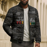 Juneteenth Black History Bomber Puffer Jacket Inspirational Quotes Collage