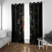 Juneteenth Black History Window Curtain Inspirational Quotes Collage