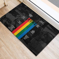 Juneteenth 2026 Black History Rubber Doormat Freedom Quotes Collage
