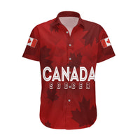 Personalised Canada Soccer Hawaiian Shirt Women's WC 2023 Maple Style - Wonder Print Shop