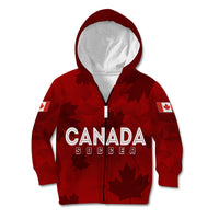 Personalised Canada Soccer Kid Hoodie Women's WC 2023 Maple Style - Wonder Print Shop