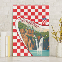 Plitvice Waterfall Hrvatska Scenery Canvas Wall Art