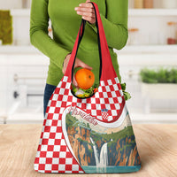 Plitvice Waterfall Hrvatska Scenery Grocery Bag