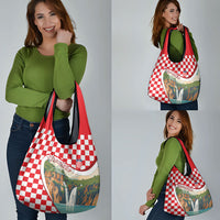 Plitvice Waterfall Hrvatska Scenery Grocery Bag