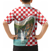 Plitvice Waterfall Hrvatska Scenery Hawaiian Shirt