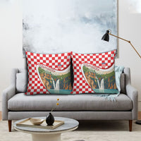 Plitvice Waterfall Hrvatska Scenery Pillow Cover
