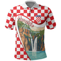 Plitvice Waterfall Hrvatska Scenery Polo Shirt