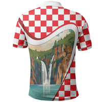 Plitvice Waterfall Hrvatska Scenery Polo Shirt