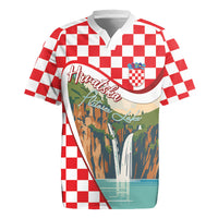 Plitvice Waterfall Hrvatska Scenery Rugby Jersey
