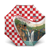Plitvice Waterfall Hrvatska Scenery Umbrella