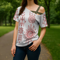 Croatia Sicanje Tattoo Inspired Cross Shoulder Shirt The Kolo