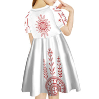 Croatia Sicanje Tattoo Inspired Kid Short Sleeve Dress The Kolo
