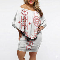 Croatia Sicanje Tattoo Inspired Off Shoulder Short Dress The Kolo