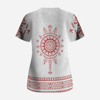 Croatia Sicanje Tattoo Inspired Scrub Top The Kolo