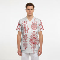 Croatia Sicanje Tattoo Inspired Scrub Top The Kolo