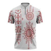 Croatia Sicanje Tattoo Inspired Zipper Polo Shirt The Kolo