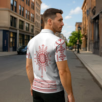 Croatia Sicanje Tattoo Inspired Zipper Polo Shirt The Kolo