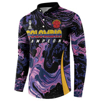 Colombia Football Custom Button Sweatshirt Cano Cristales Style - Todos Somos Campeon LT7 - Wonder Print Shop