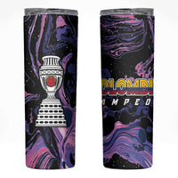 Colombia Football Skinny Tumbler Cano Cristales Style - Todos Somos Campeon - Wonder Print Shop