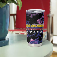 Colombia Football Tumbler Cup Cano Cristales Style - Todos Somos Campeon - Wonder Print Shop