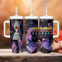 Colombia Football Tumbler With Handle Cano Cristales Style - Todos Somos Campeon - Wonder Print Shop