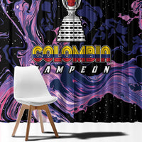 Colombia Football Window Curtain Cano Cristales Style - Todos Somos Campeon - Wonder Print Shop