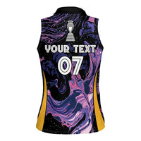 Colombia Football Custom Women Sleeveless Polo Shirt Cano Cristales Style - Todos Somos Campeon - Wonder Print Shop