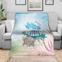 Chucks N Pearls 2024 Blanket Pink Green Rocking The World