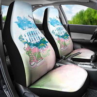 Chucks N Pearls 2024 Car Seat Cover Pink Green Rocking The World LT7 - Wonder Print Shop