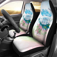 Chucks N Pearls 2024 Car Seat Cover Pink Green Rocking The World LT7 - Wonder Print Shop