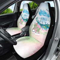 Chucks N Pearls 2024 Car Seat Cover Pink Green Rocking The World LT7 - Wonder Print Shop