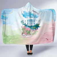 Chucks N Pearls 2024 Hooded Blanket Pink Green Rocking The World