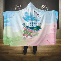 Chucks N Pearls 2024 Hooded Blanket Pink Green Rocking The World