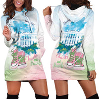 Chucks N Pearls 2024 Hoodie Dress Pink Green Rocking The World - Wonder Print Shop